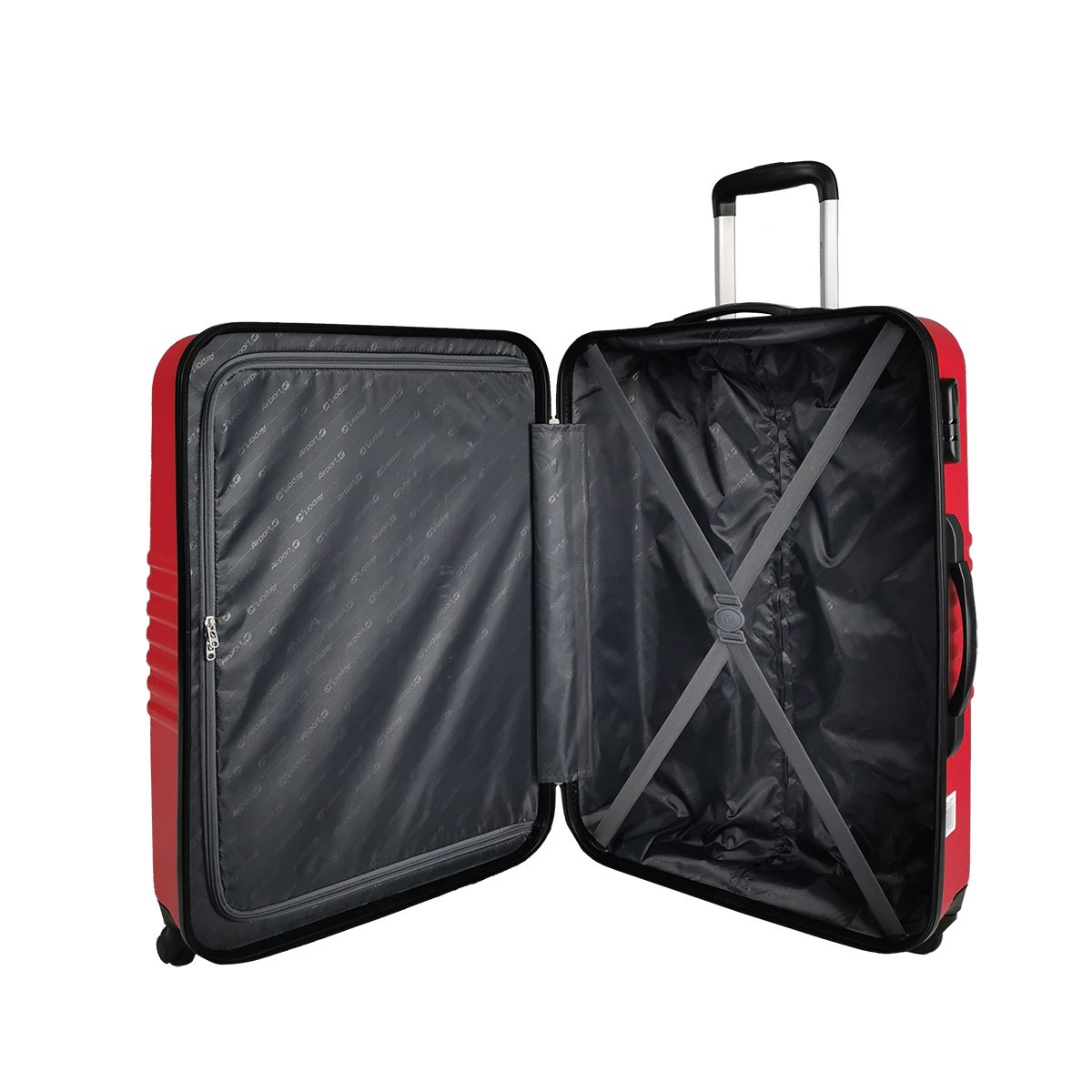 AIRPORT Valise rigide rouge Sismik 70x46x28cm
