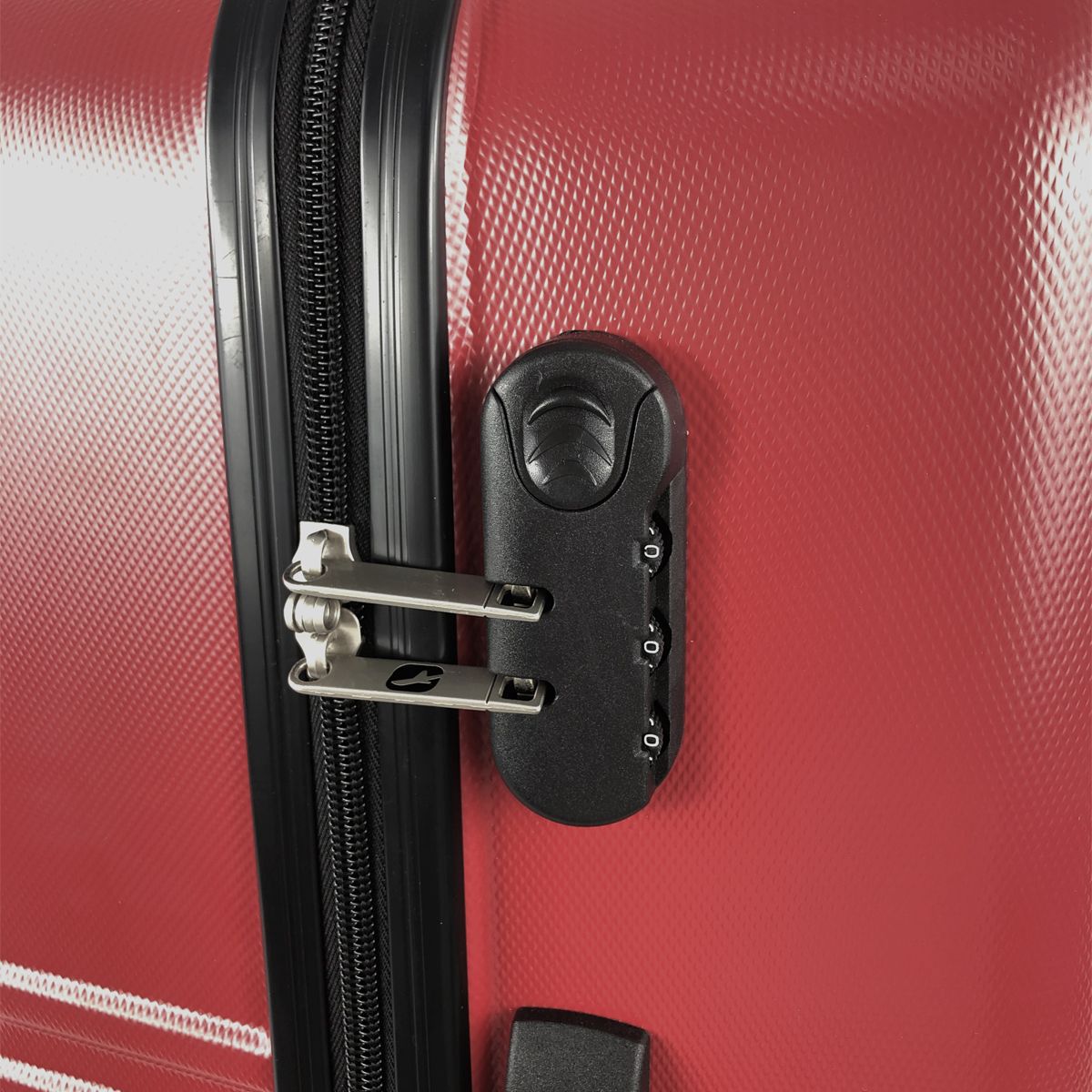 AIRPORT Valise rigide rouge Sismik 70x46x28cm