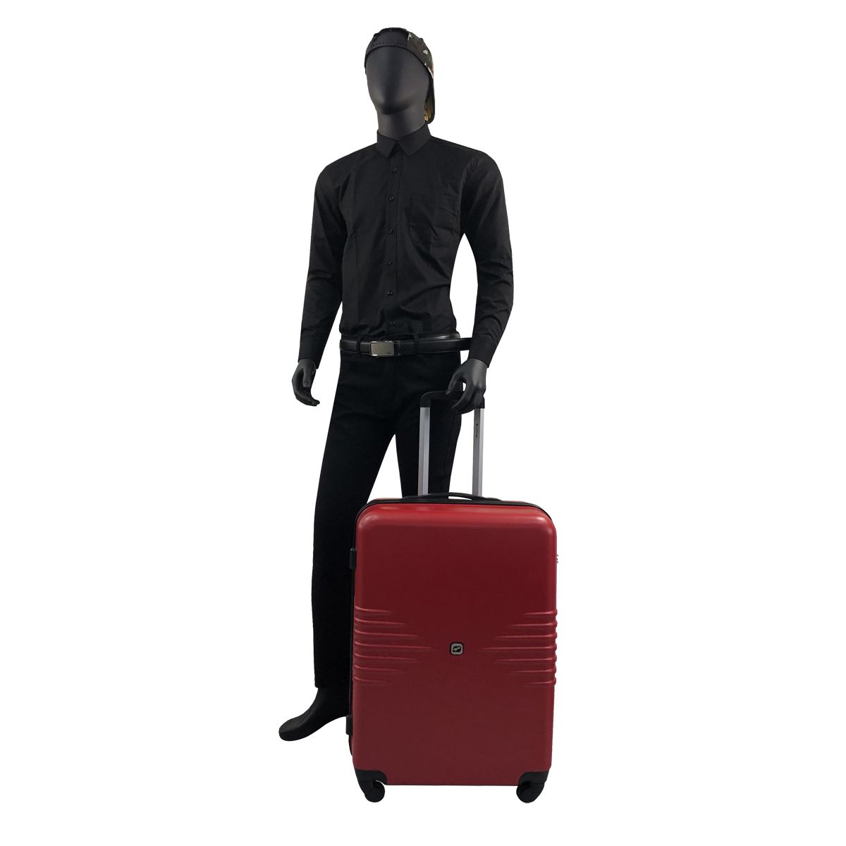 AIRPORT Valise rigide rouge Sismik 70x46x28cm