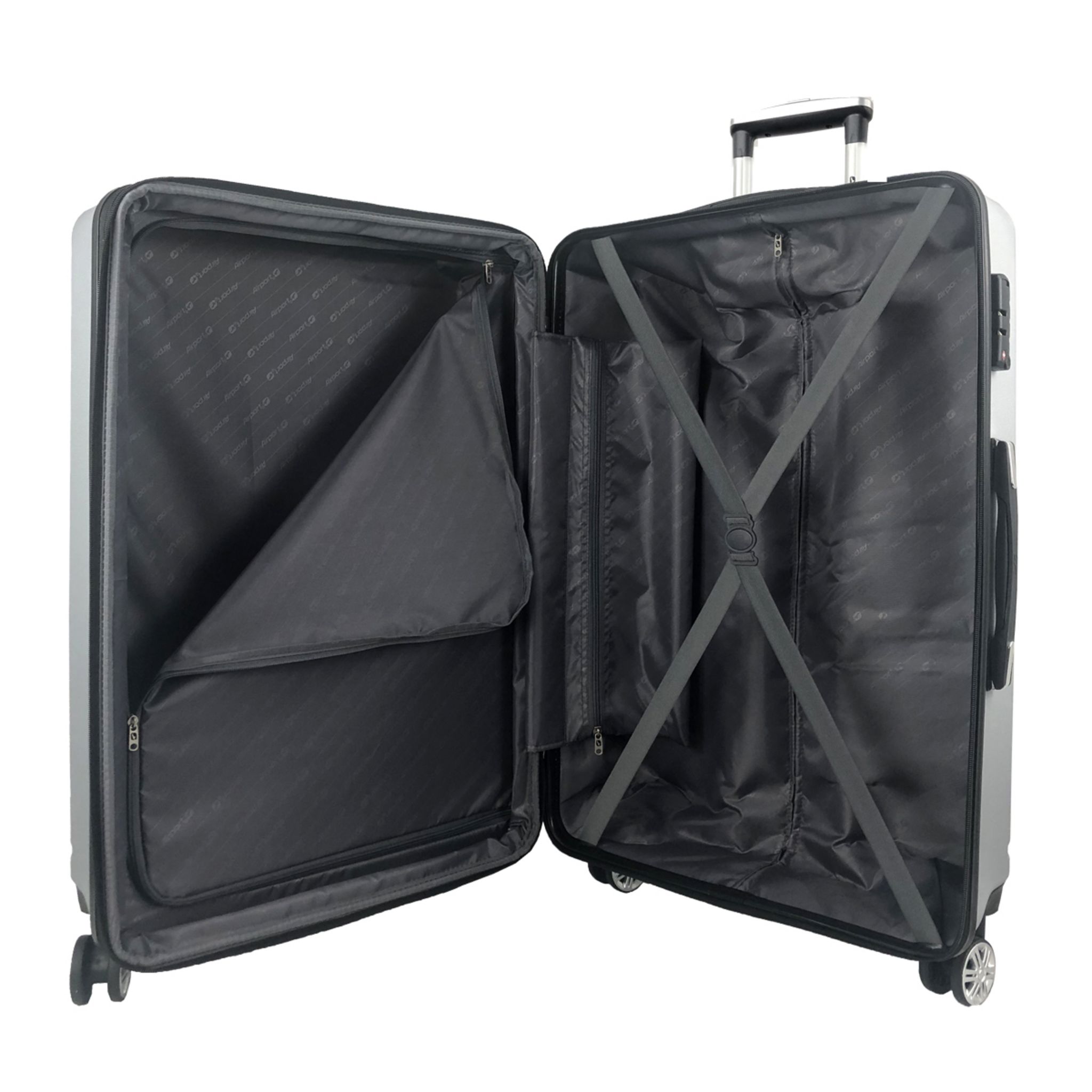 Voir la diapositive 5 : AIRPORT Valise rigide grise Equalizer 66x44x25cm