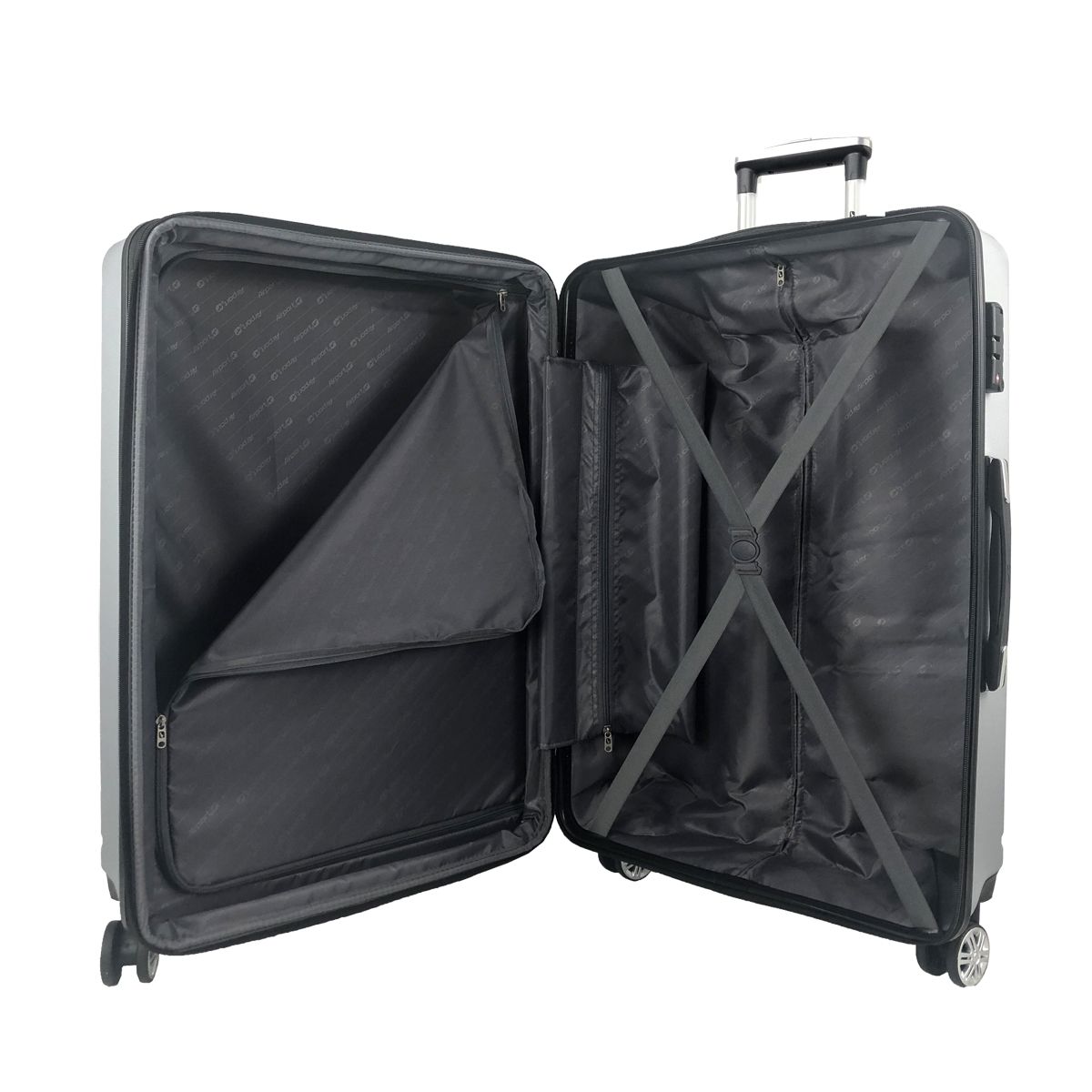 AIRPORT Valise cabine rigide grise Equalizer 55x36x21cm