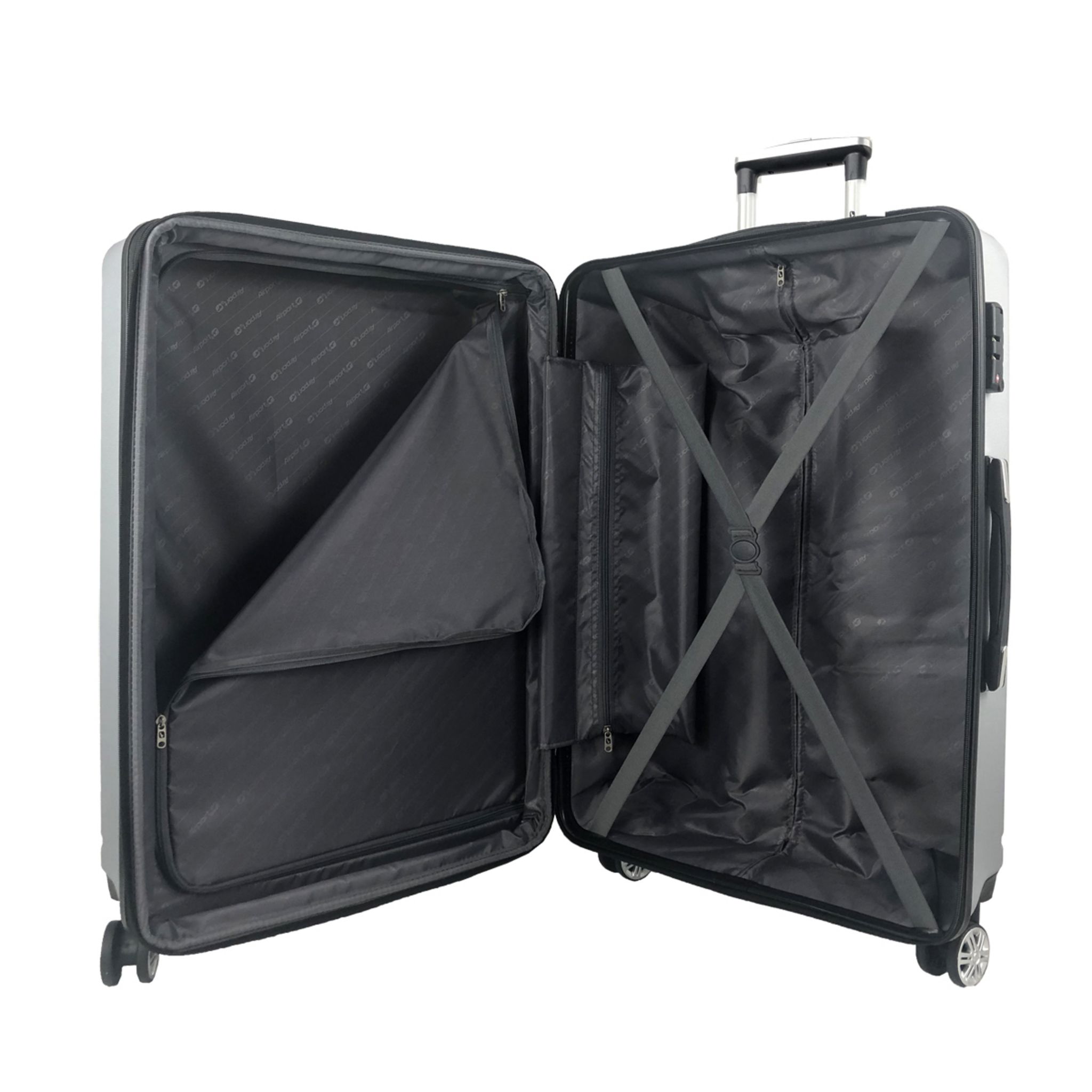 Voir la diapositive 8 : AIRPORT Valise cabine rigide grise Equalizer 55x36x21cm