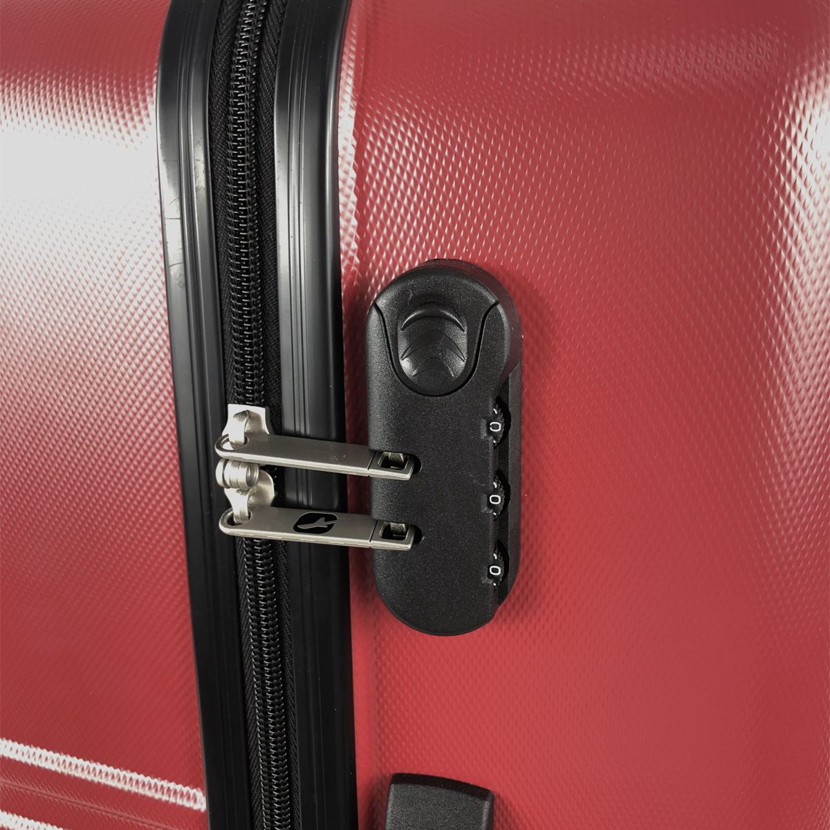 AIRPORT Valise rigide rouge Sismik 61x41x25cm