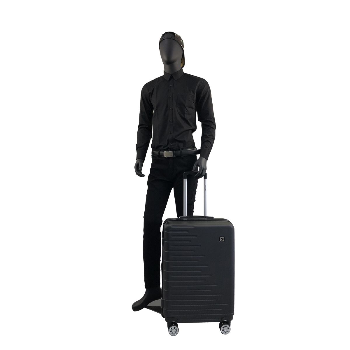AIRPORT Valise rigide noire Equalizer 66x44x25cm