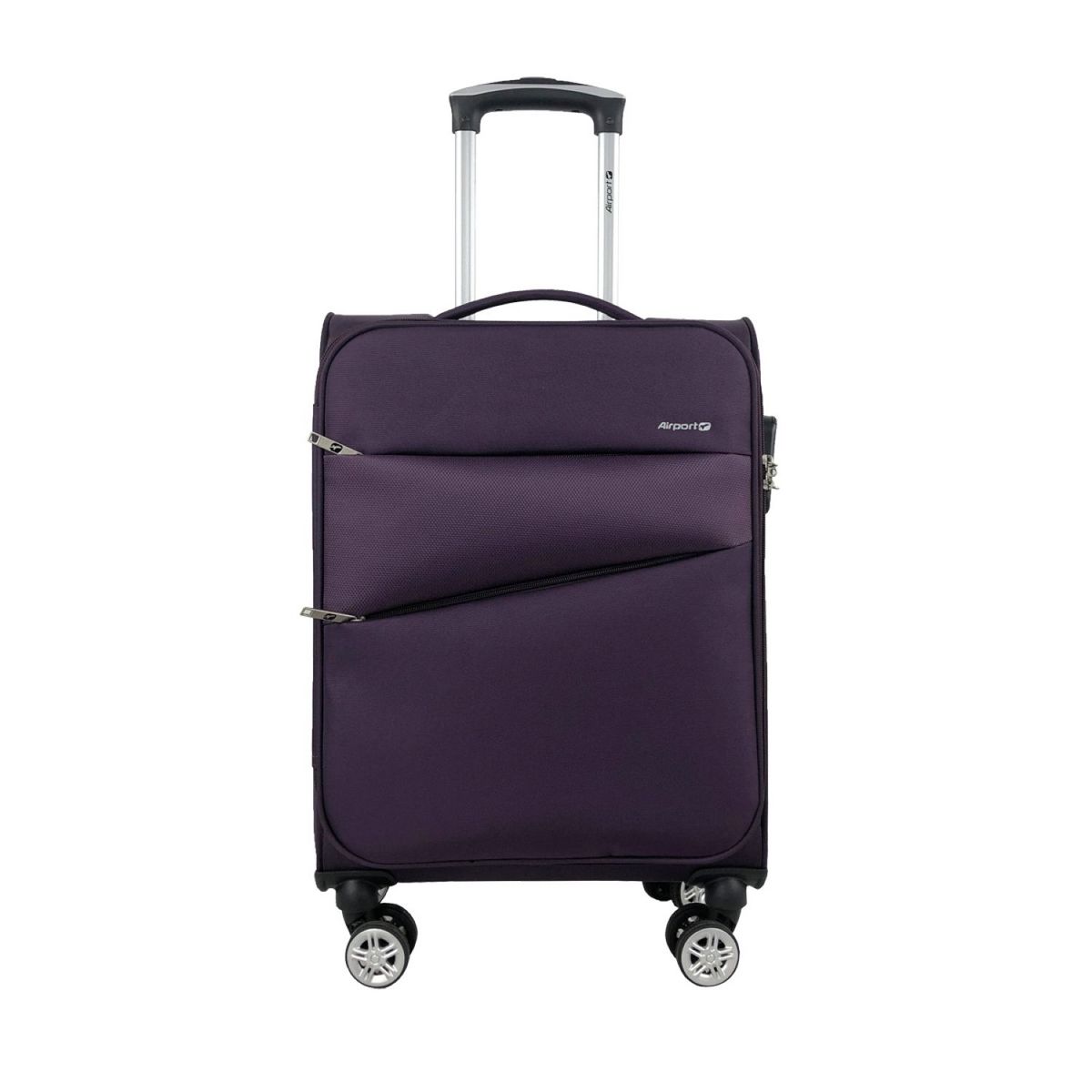 AIRPORT Valise cabine souple violette Perfeckto 55x35x20cm