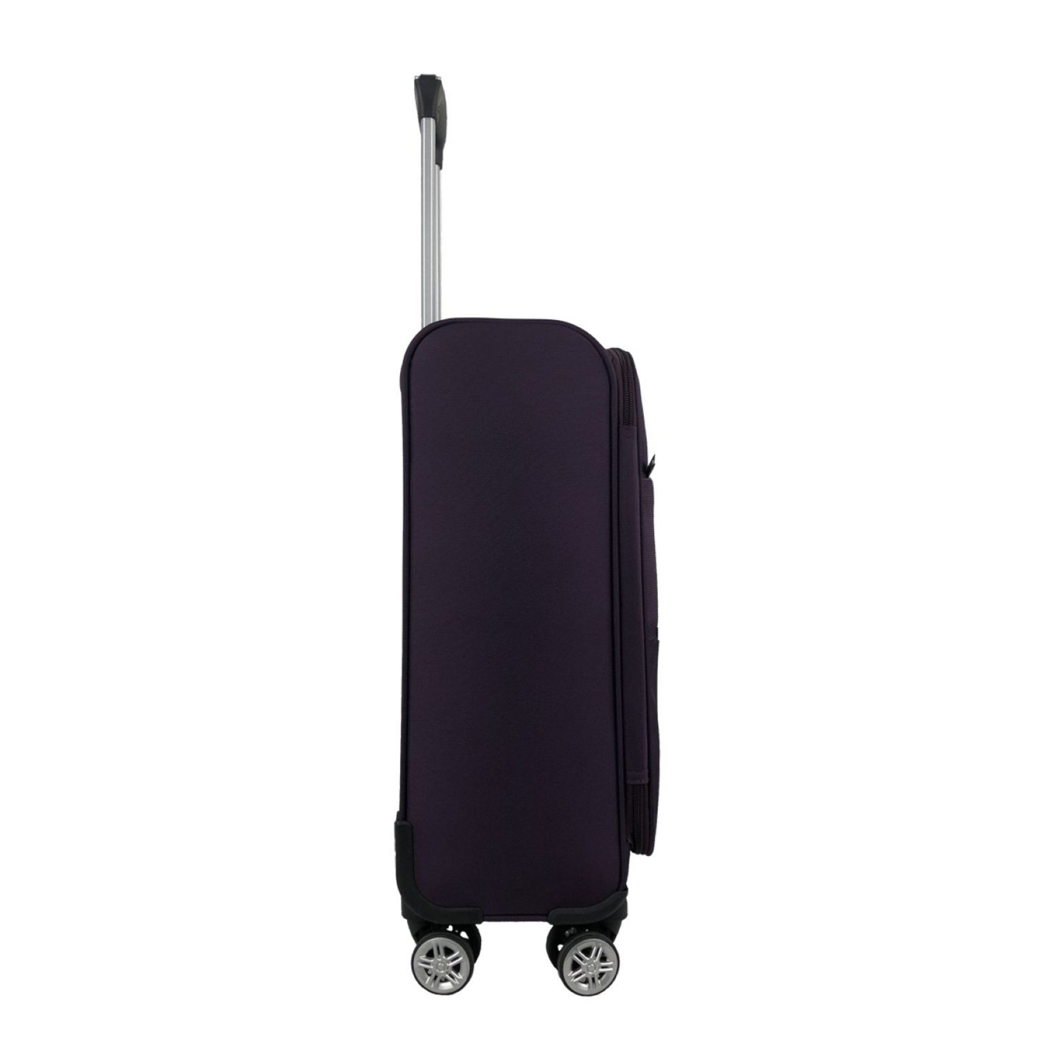 Voir la diapositive 5 : AIRPORT Valise cabine souple violette Perfeckto 55x35x20cm
