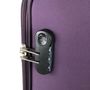Voir la diapositive 6 : AIRPORT Valise cabine souple violette Perfeckto 55x35x20cm