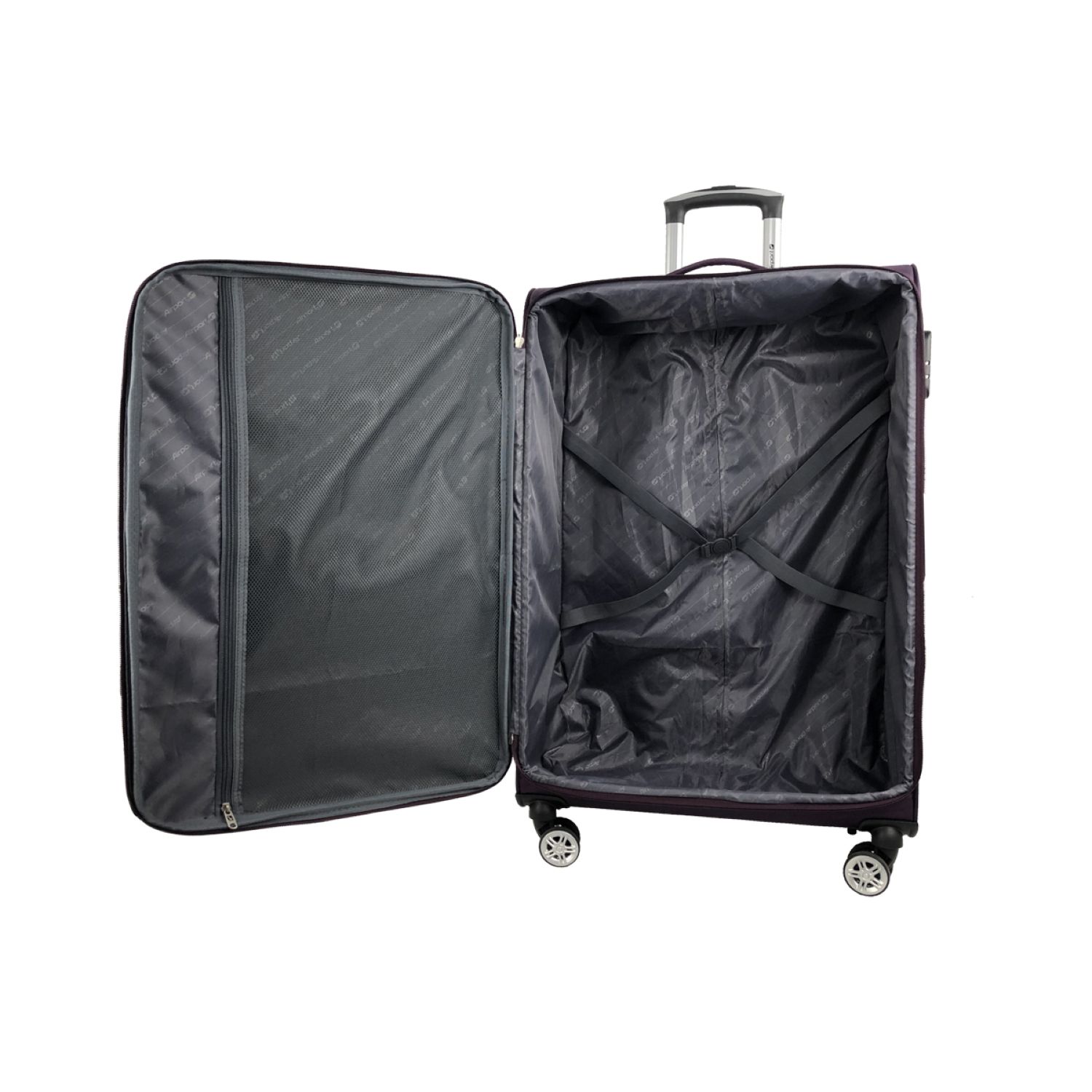 Voir la diapositive 9 : AIRPORT Valise cabine souple violette Perfeckto 55x35x20cm