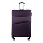 Voir la diapositive 2 : AIRPORT Grande Valise souple violette Perfeckto 76x46x27cm