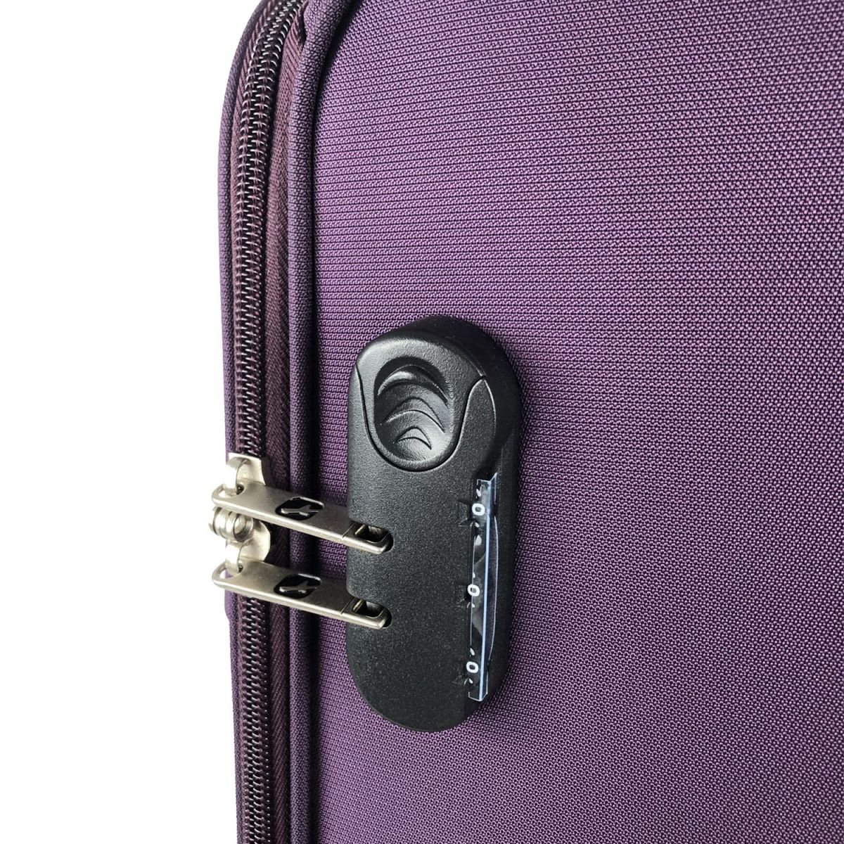 AIRPORT Grande Valise souple violette Perfeckto 76x46x27cm