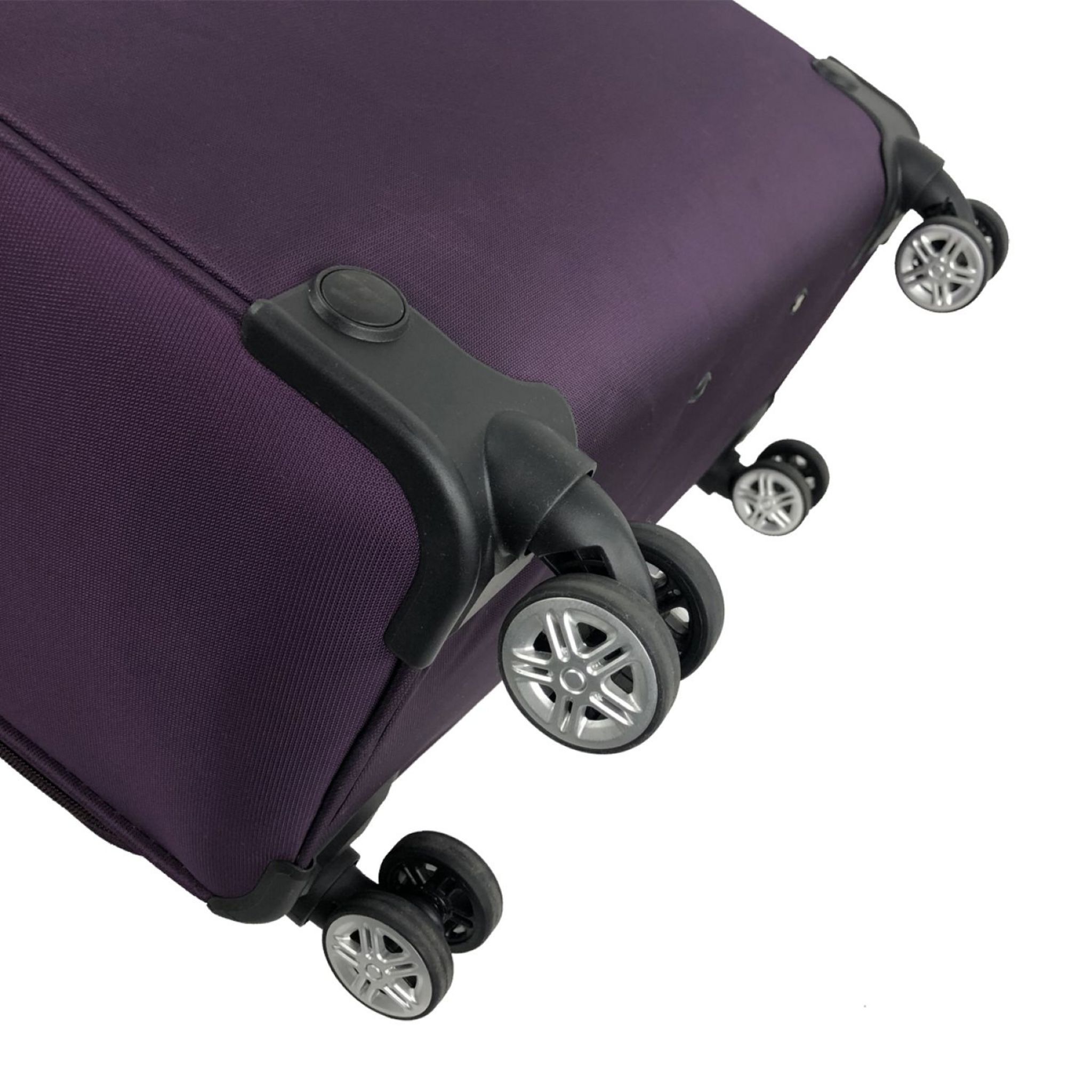 Voir la diapositive 7 : AIRPORT Grande Valise souple violette Perfeckto 76x46x27cm