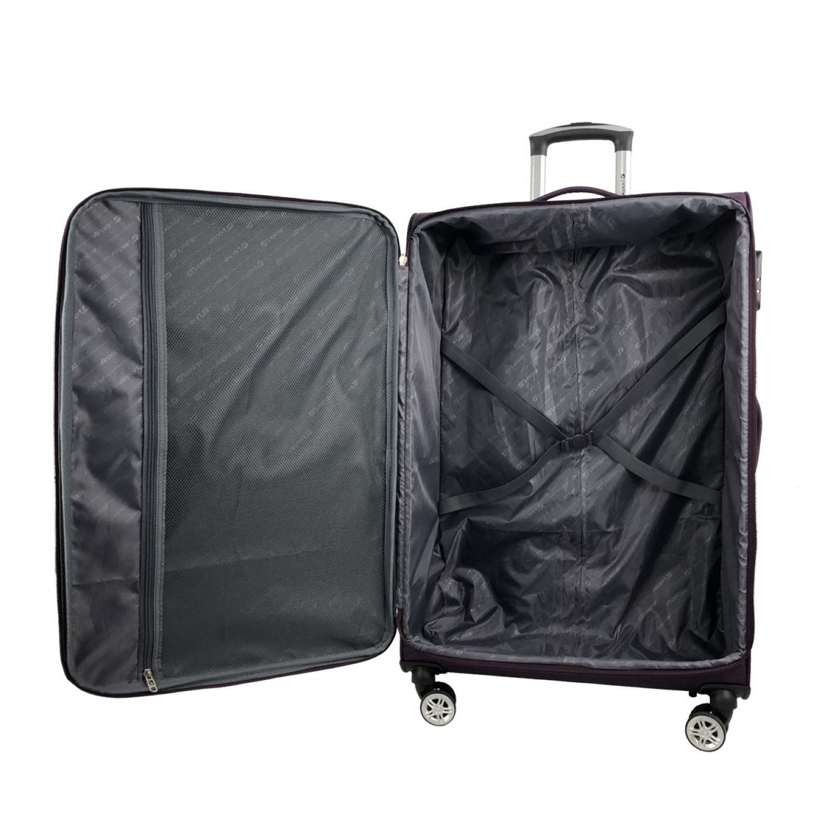 AIRPORT Grande Valise souple violette Perfeckto 76x46x27cm