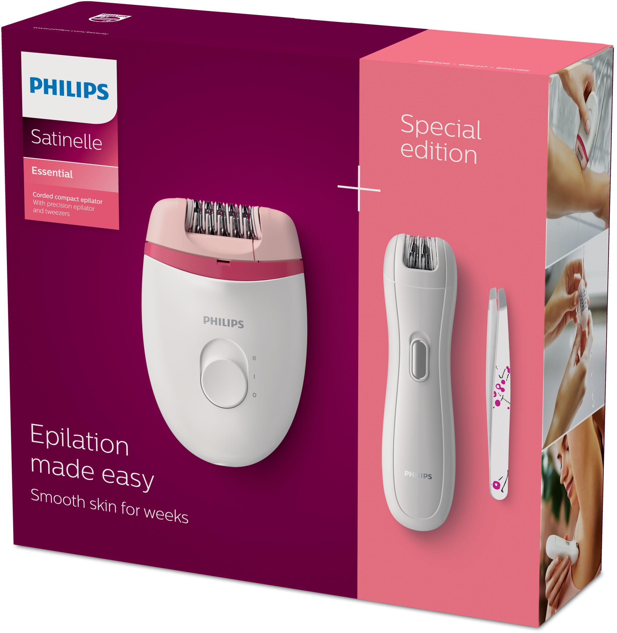 Voir la diapositive 5 : PHILIPS Épilateur électrique BRP506/00 - Blanc