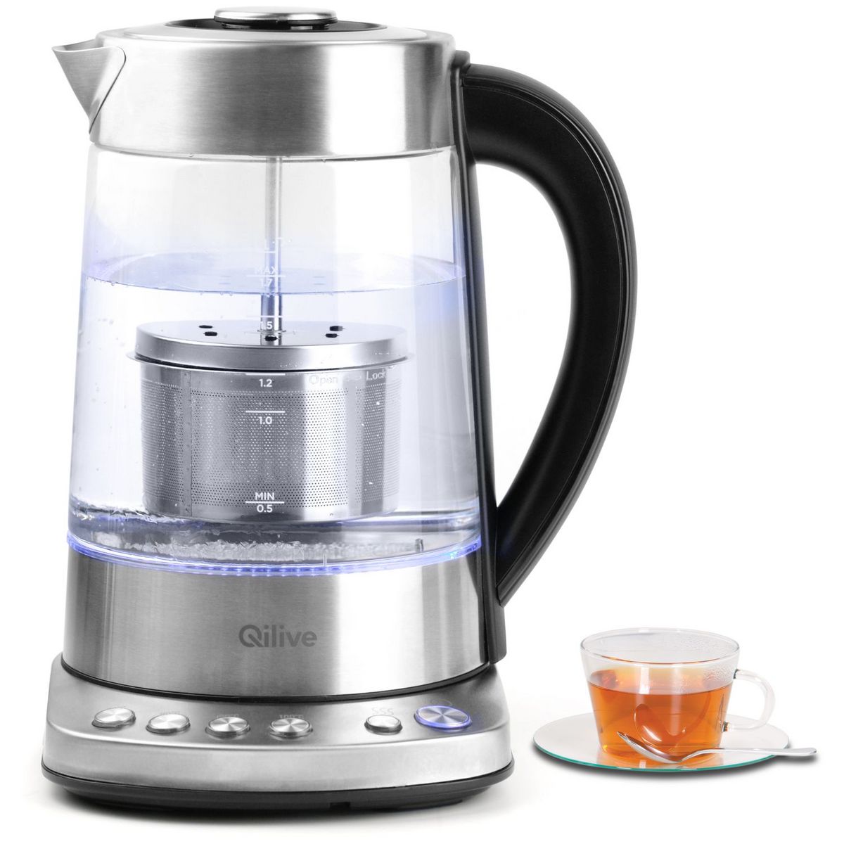 QILIVE Bouilloire électrique 898891 température réglable - Verre