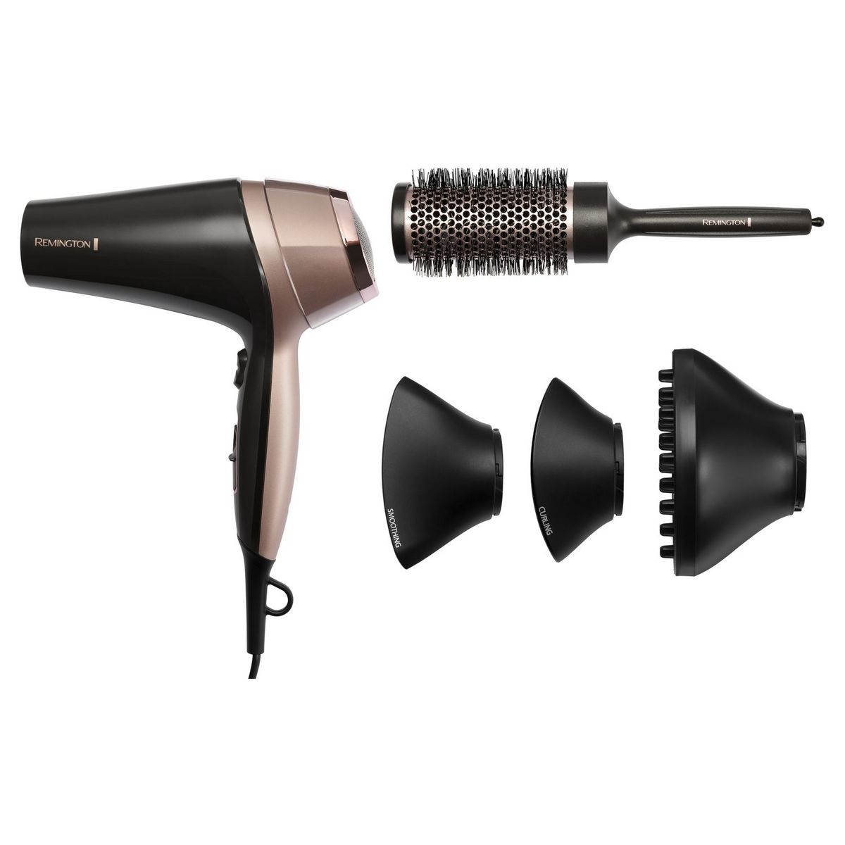 REMINGTON Sèche cheveux avec diffuseur fonction ionique D5706 - Noir