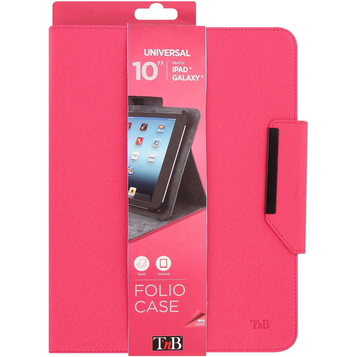 TNB Protection pour tablette Reg-Folio universelle 10 pouces Rose