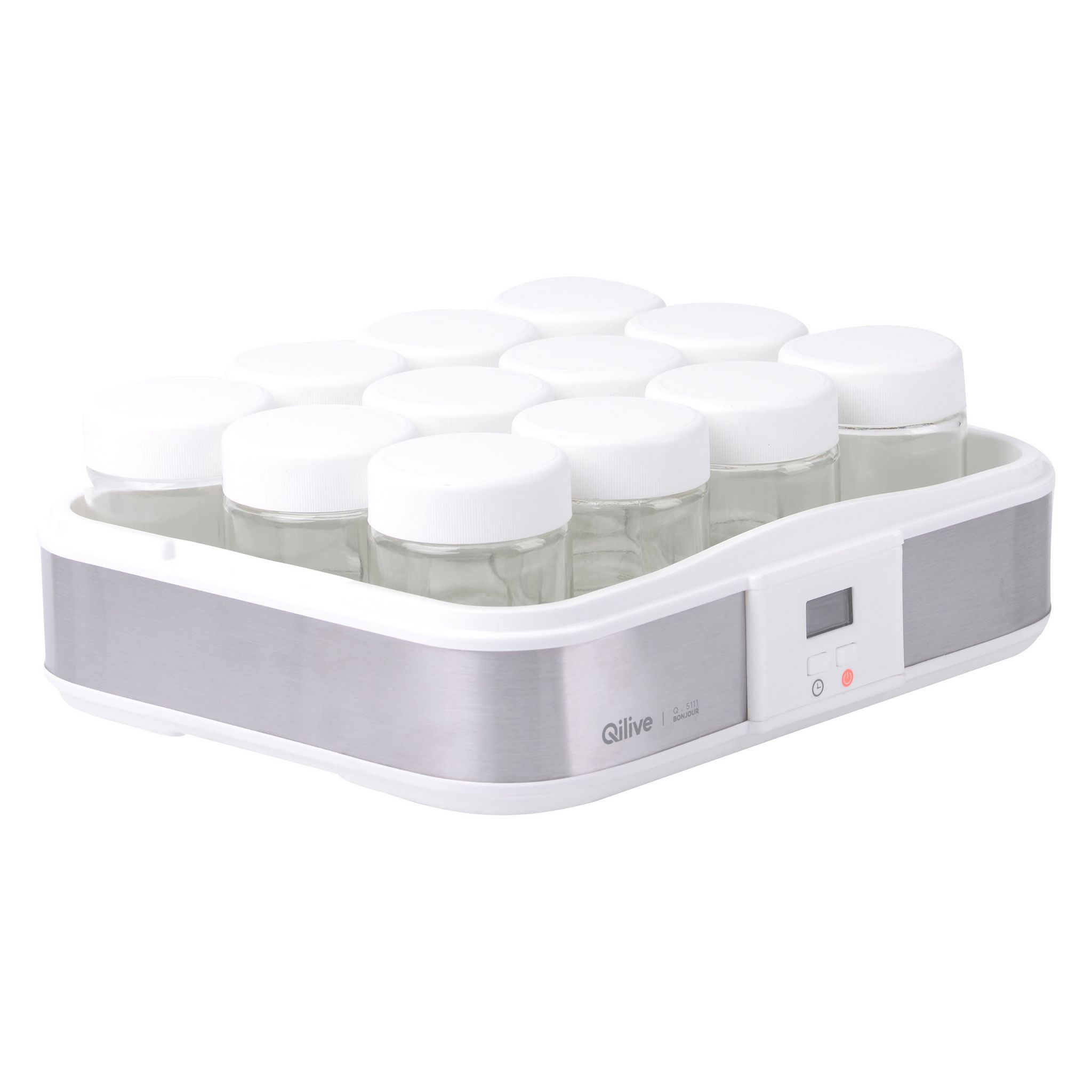 Voir la diapositive 2 : QILIVE Yaourtière 153250 - Blanc
