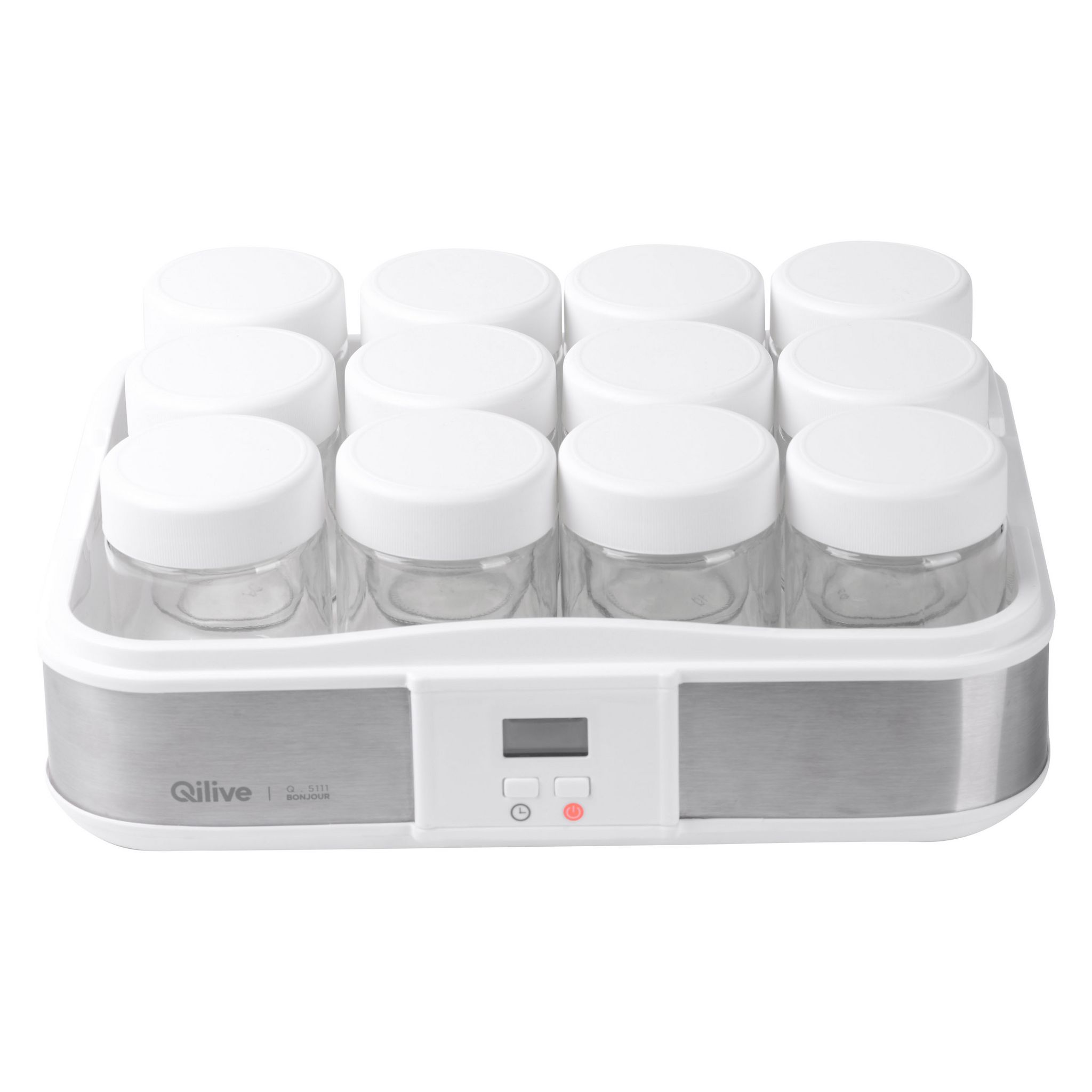 Voir la diapositive 3 : QILIVE Yaourtière 153250 - Blanc