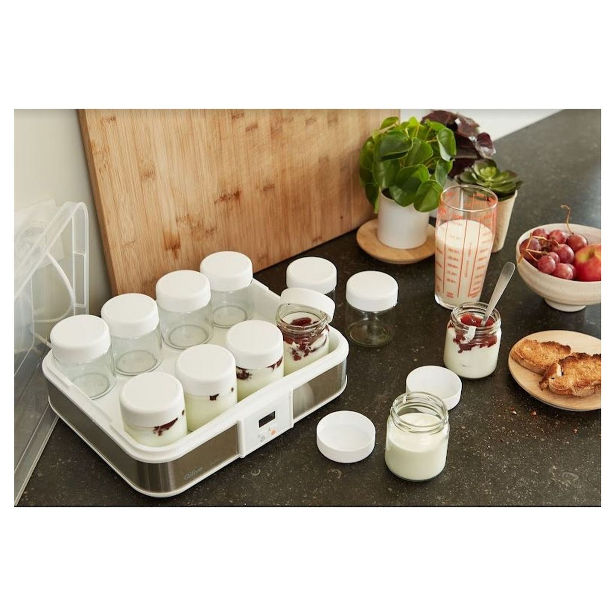 Voir la diapositive 7 : QILIVE Yaourtière 153250 - Blanc