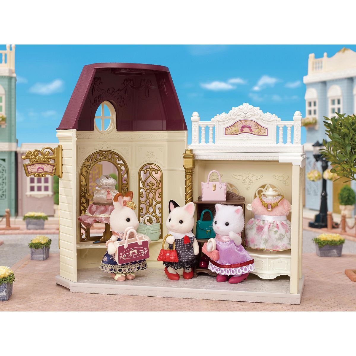 EPOCH D'ENFANCE La valisette de Mode Chat Persan - Sylvanian Families