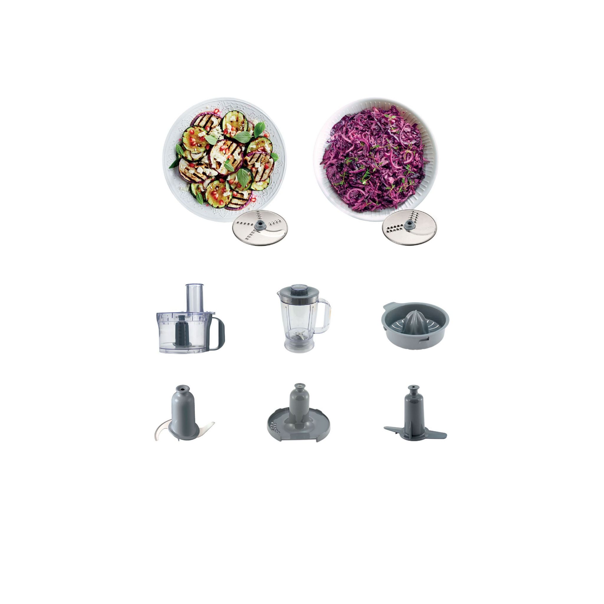 Voir la diapositive 4 : KENWOOD Robot multifonction compact FDP305SI - Silver