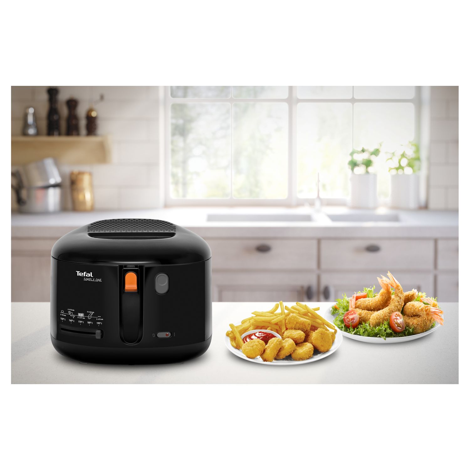 Voir la diapositive 2 : TEFAL Friteuse électrique Simply One YY4364FB - Noir