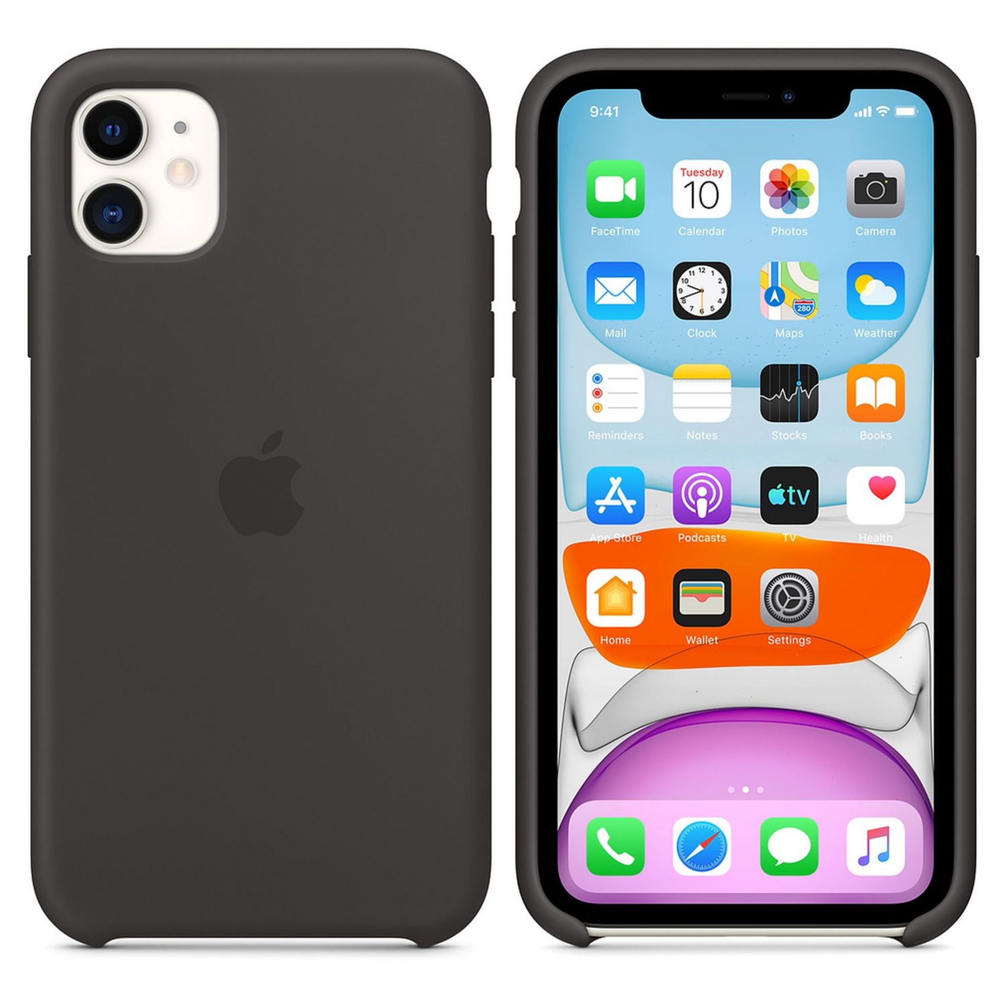 Voir la diapositive 3 : APPLE Coque pour Apple iPhone 11 - Noir