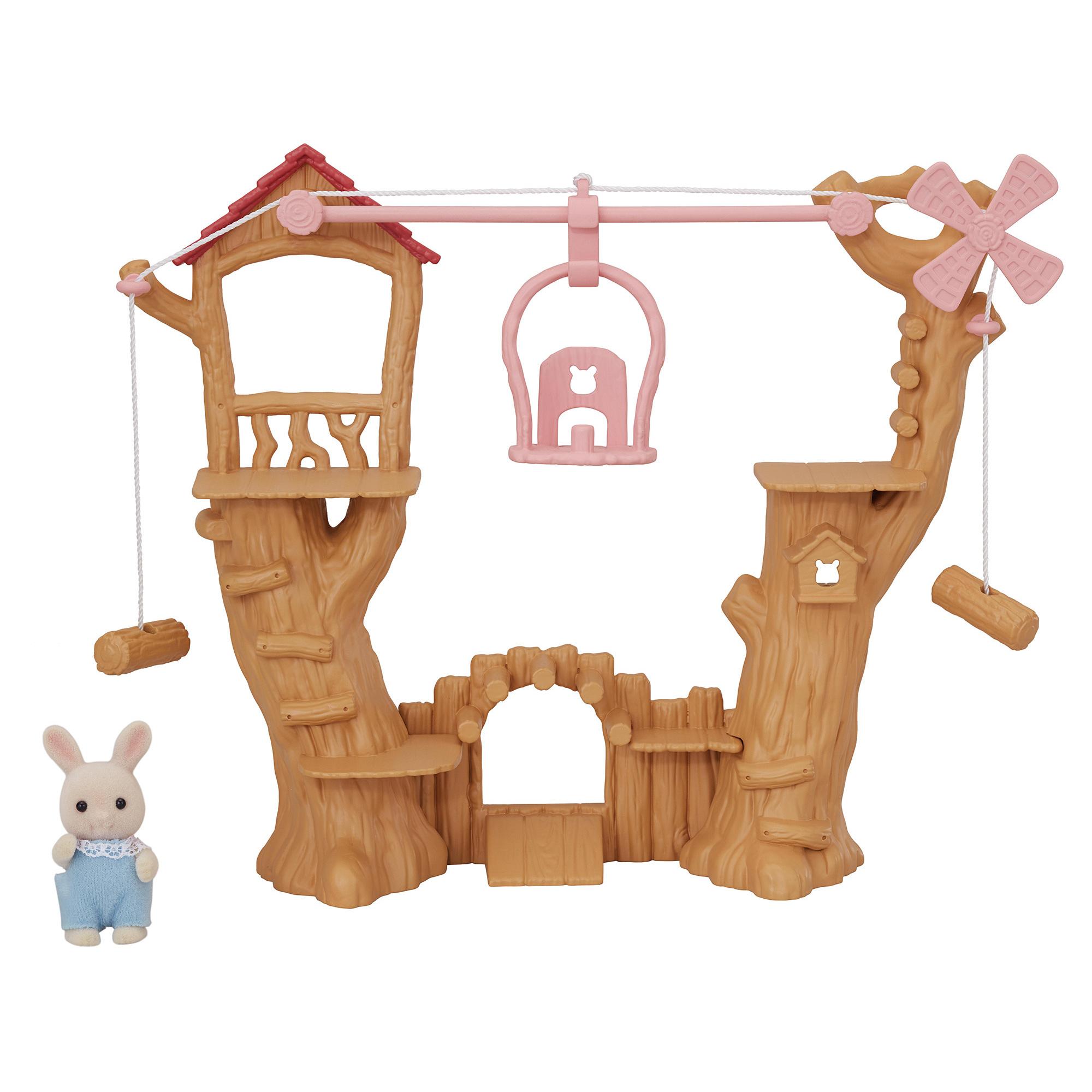 Voir la diapositive 3 : EPOCH D'ENFANCE La Tyrolienne du bébé lapin crème Sylvanian Families