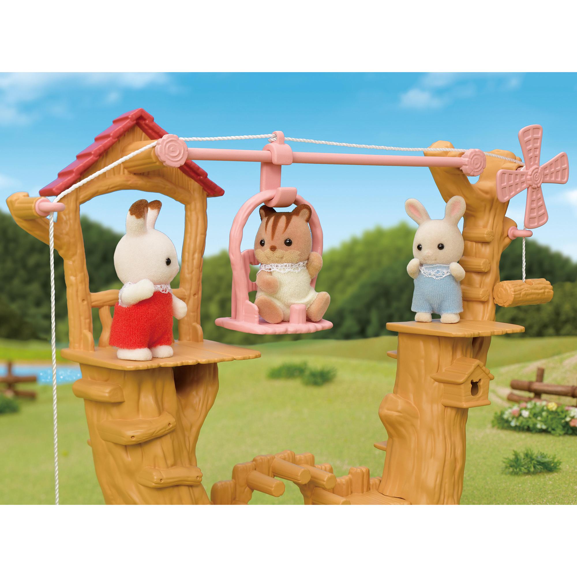 Voir la diapositive 7 : EPOCH D'ENFANCE La Tyrolienne du bébé lapin crème Sylvanian Families