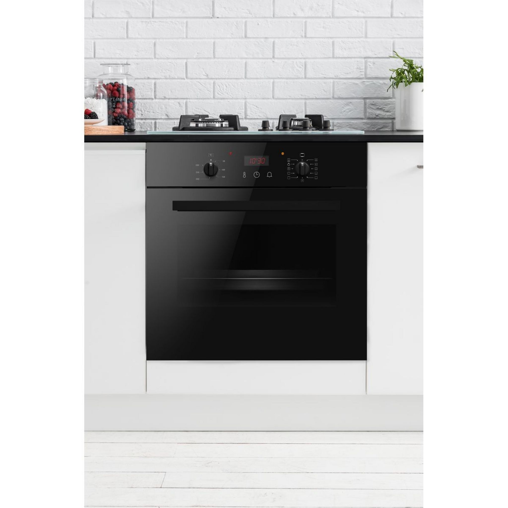 Voir la diapositive 4 : QILIVE Four encastrable Q.6483, 65 L, Multifonction, Chaleur tournante, Nettoyage Pyrolyse