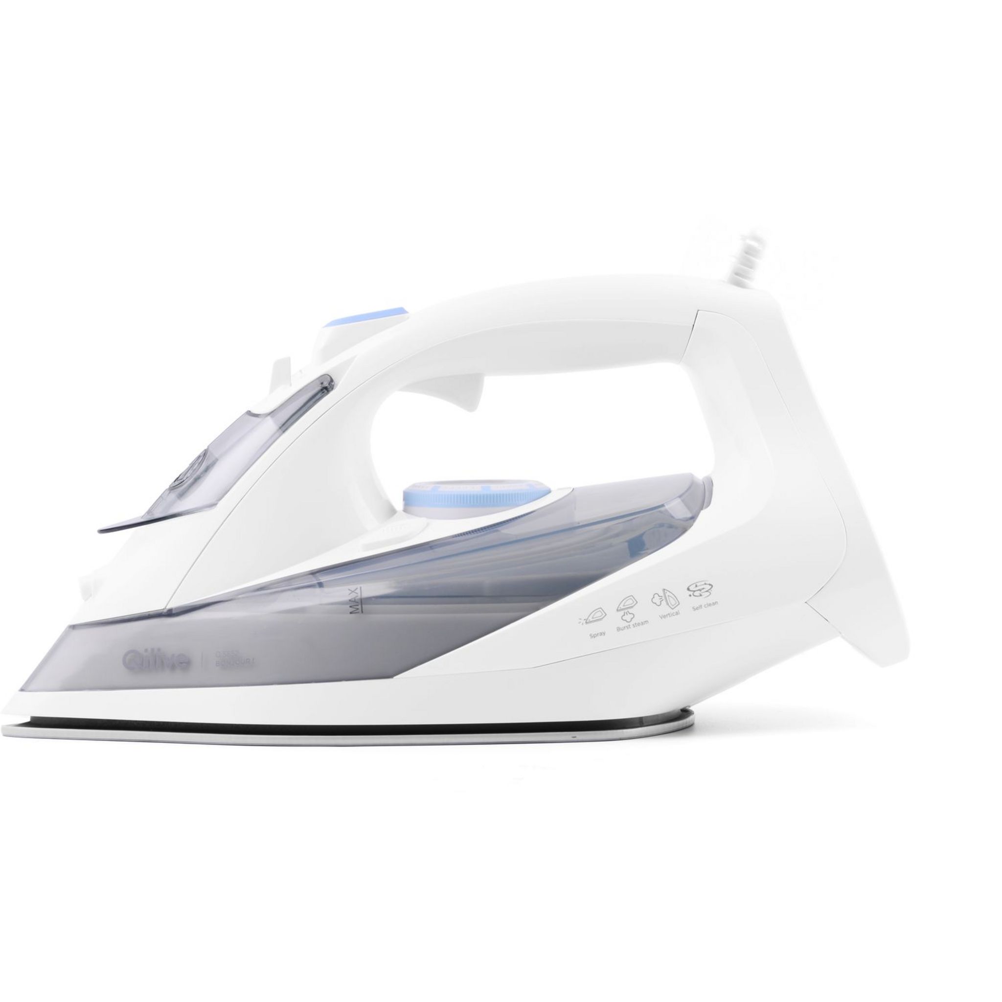 Voir la diapositive 1 : QILIVE Fer à repasser Q.5852 Blanc et bleu