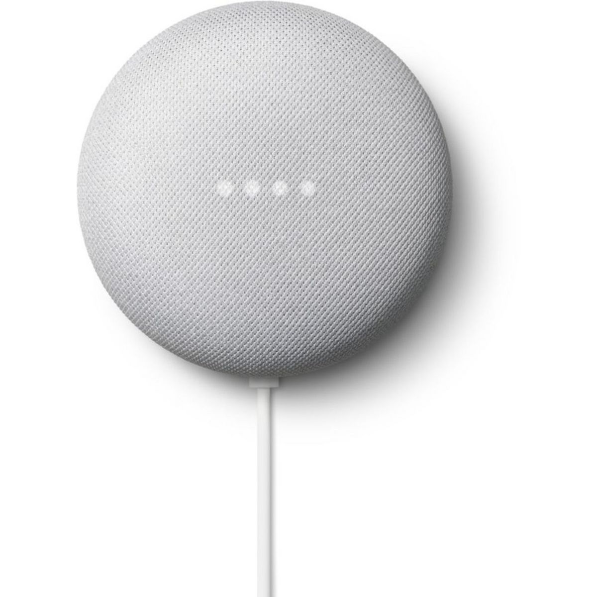 GOOGLE Assistant vocal Nest Mini - Craie - Gris clair