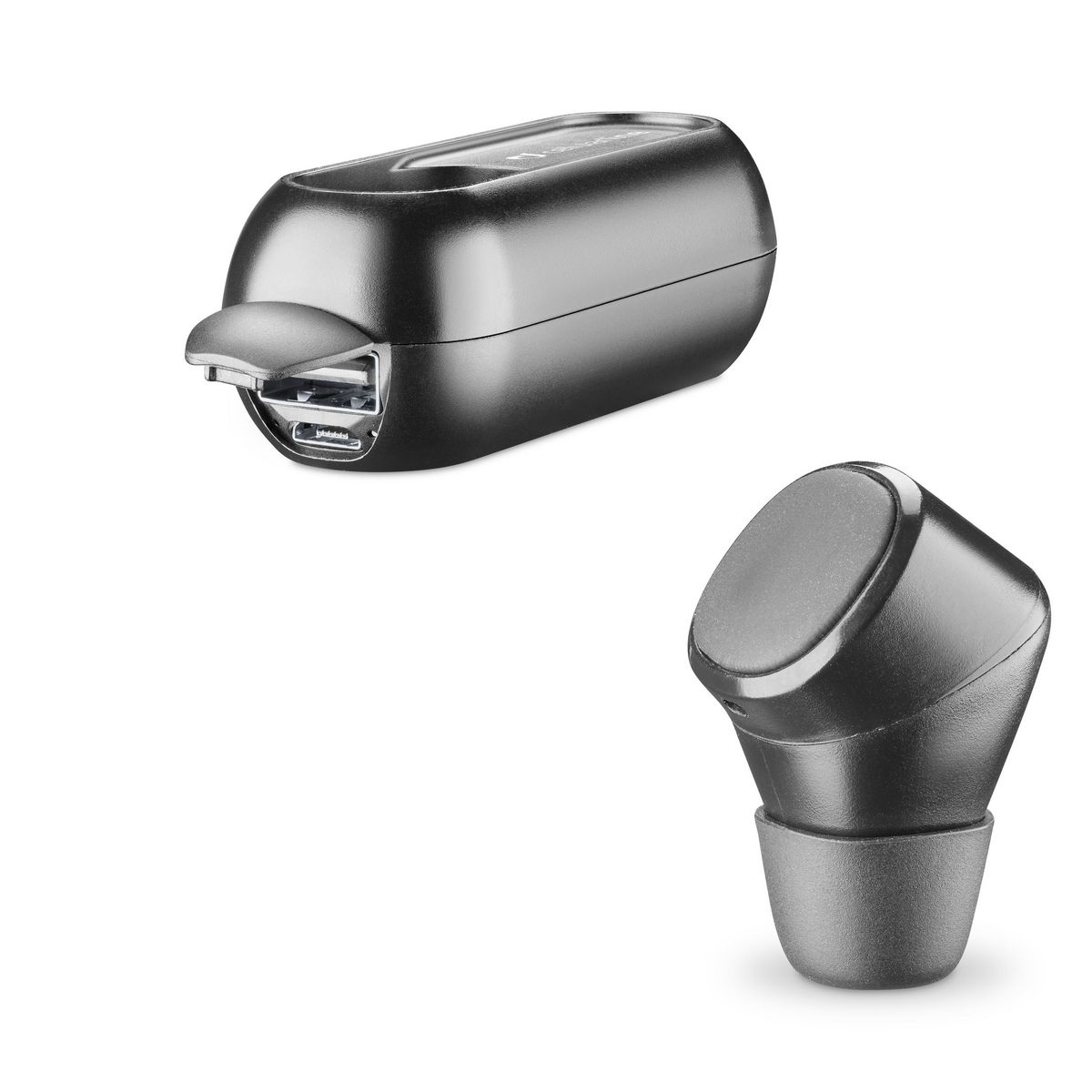 CELLULARLINE Écouteur solo Power Mini avec chargeur - Noir