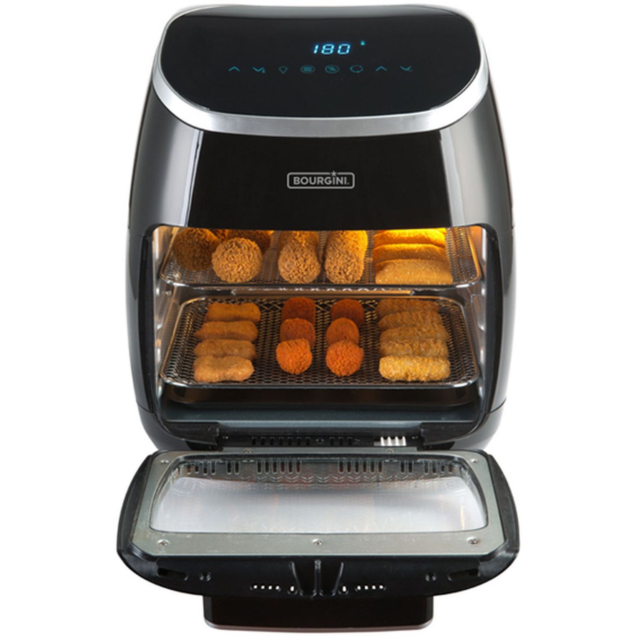 Voir la diapositive 5 : BOURGINI Mini four Multifonction à Air pulsé 182149.00.02 11 L Gris et noir