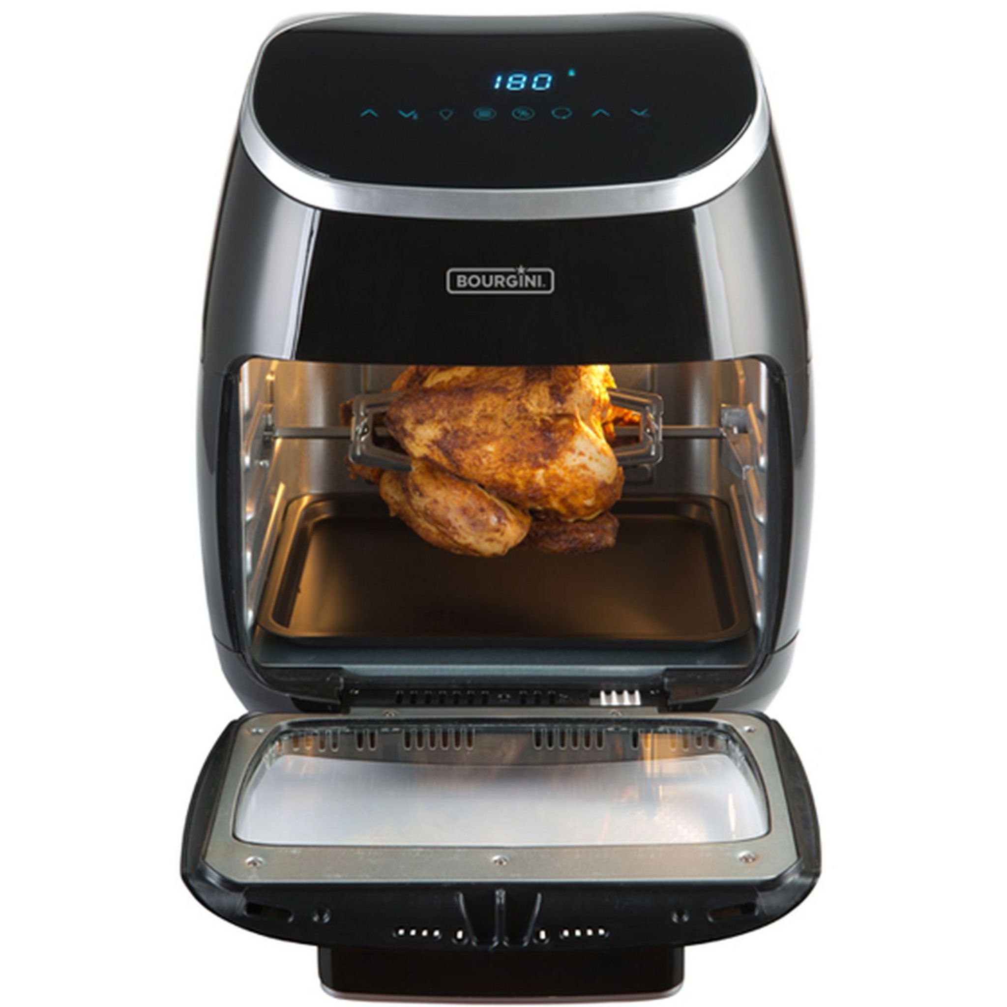 Voir la diapositive 6 : BOURGINI Mini four Multifonction à Air pulsé 182149.00.02 11 L Gris et noir