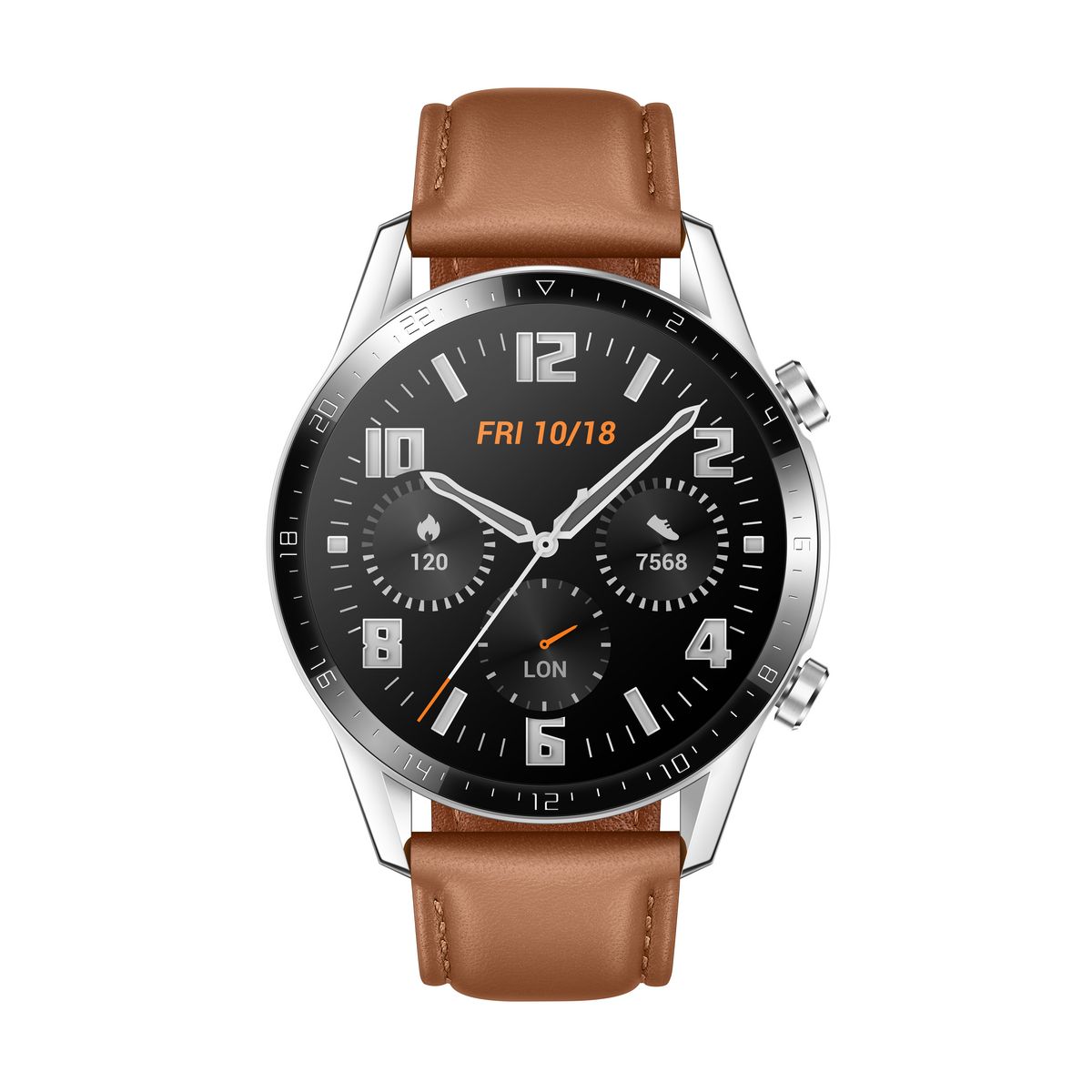 HUAWEI Montre connectée 46 mm - Watch GT 2 - Latona-B19V - Marron