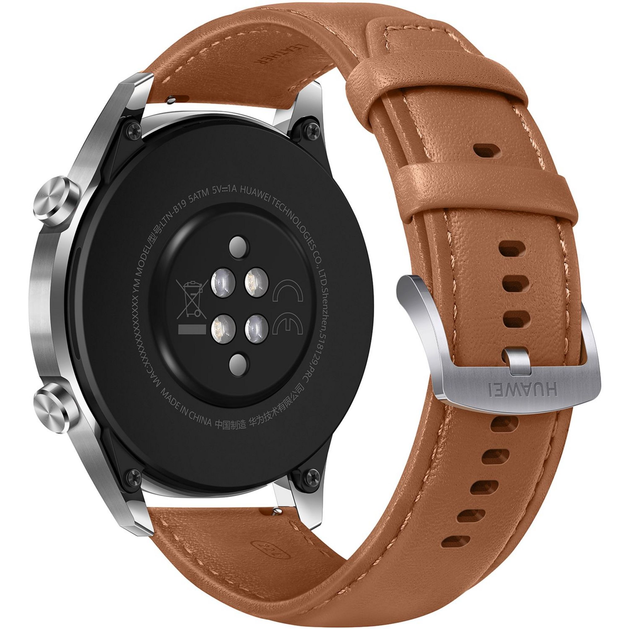 Voir la diapositive 6 : HUAWEI Montre connectée 46 mm - Watch GT 2 - Latona-B19V - Marron