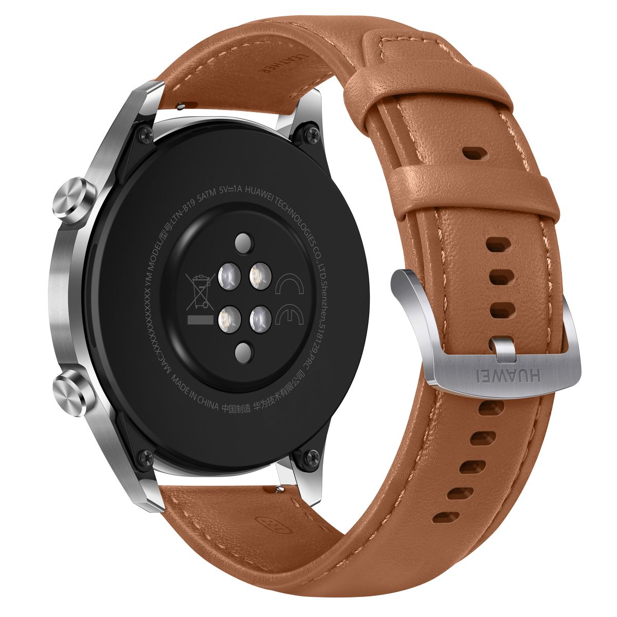 HUAWEI Montre connectée 46 mm - Watch GT 2 - Latona-B19V - Marron