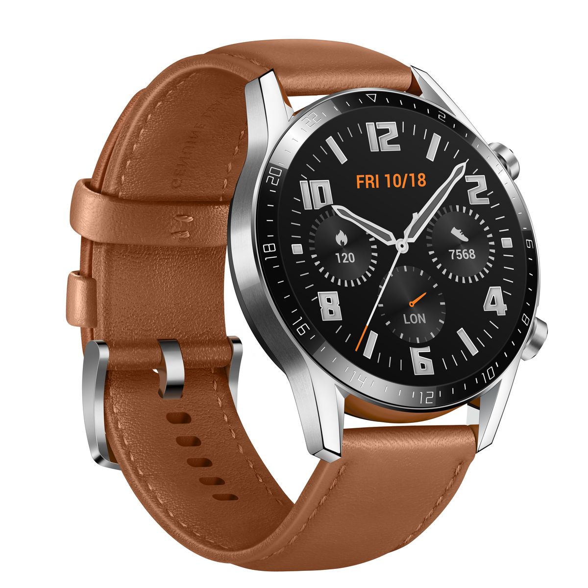 HUAWEI Montre connectée 46 mm - Watch GT 2 - Latona-B19V - Marron