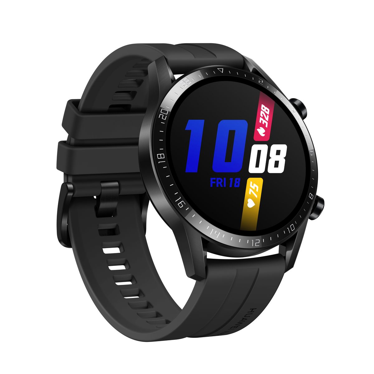 HUAWEI Montre connectée 46 mm - Watch GT 2 - Latona-B19S - Noir