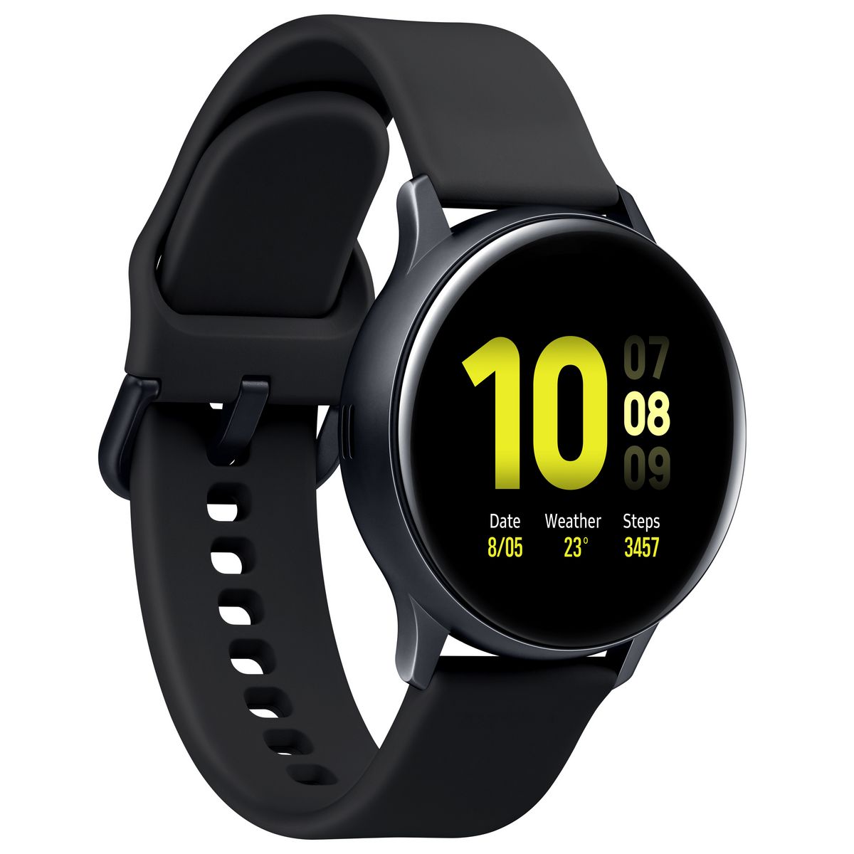 SAMSUNG Montre connectée Galaxy Watch Active2 44 Aluminium Noir + Enceinte Bluetooth GO 2 JBL