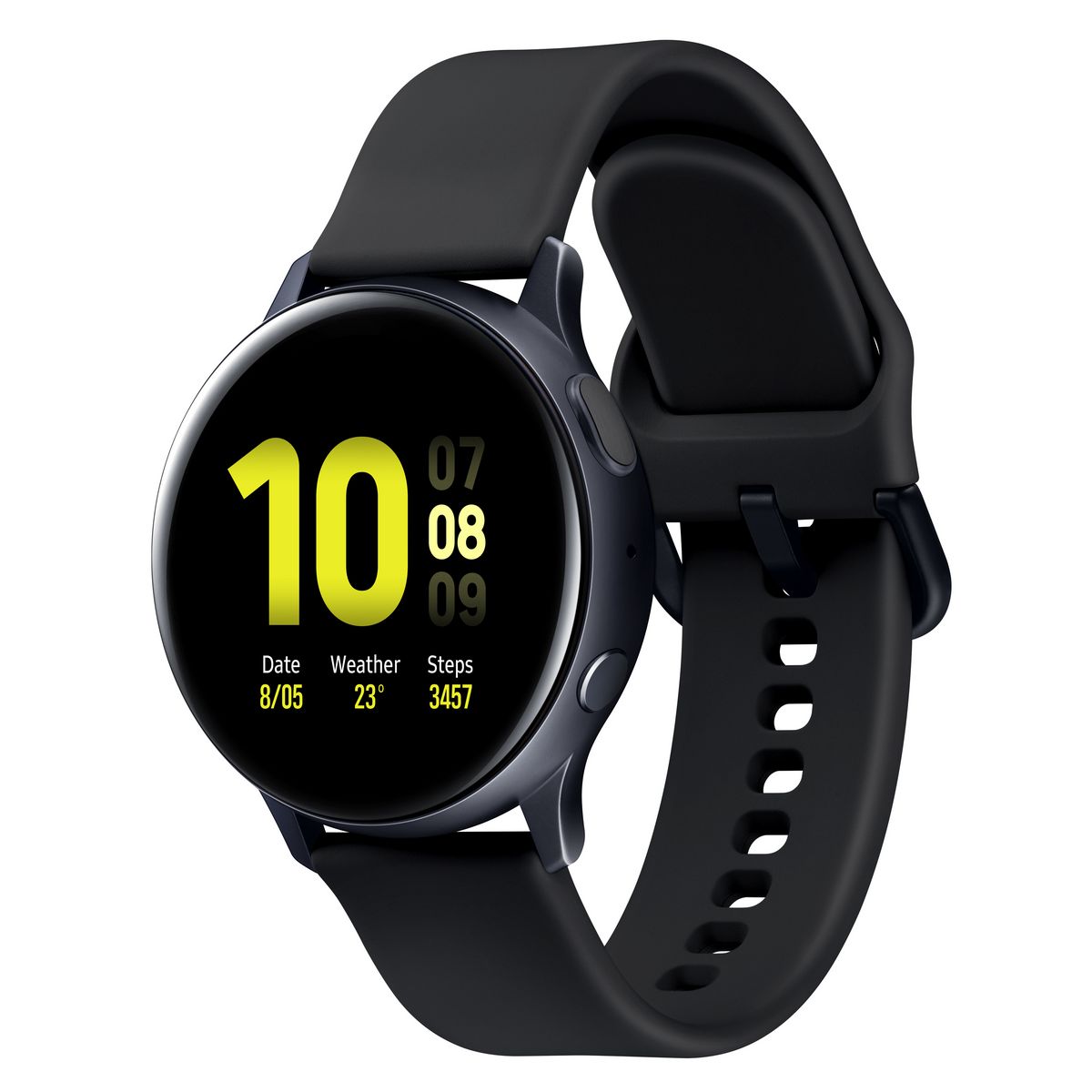 SAMSUNG Montre connectée Galaxy Watch Active2 44 Aluminium Noir + Enceinte Bluetooth GO 2 JBL