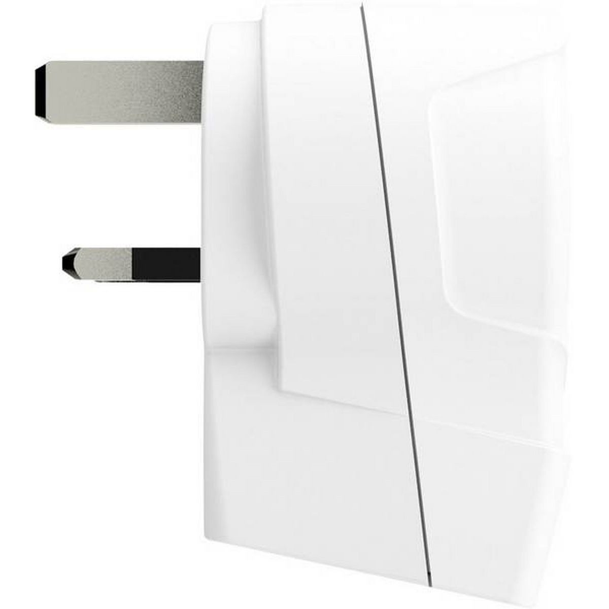 SKROSS Adaptateur secteur de voyage Europe vers Grande Bretagne + Double chargeur USB - Blanc