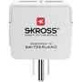 SKROSS Adaptateur secteur de voyage Europe vers USA + Double chargeur USB - Blanc