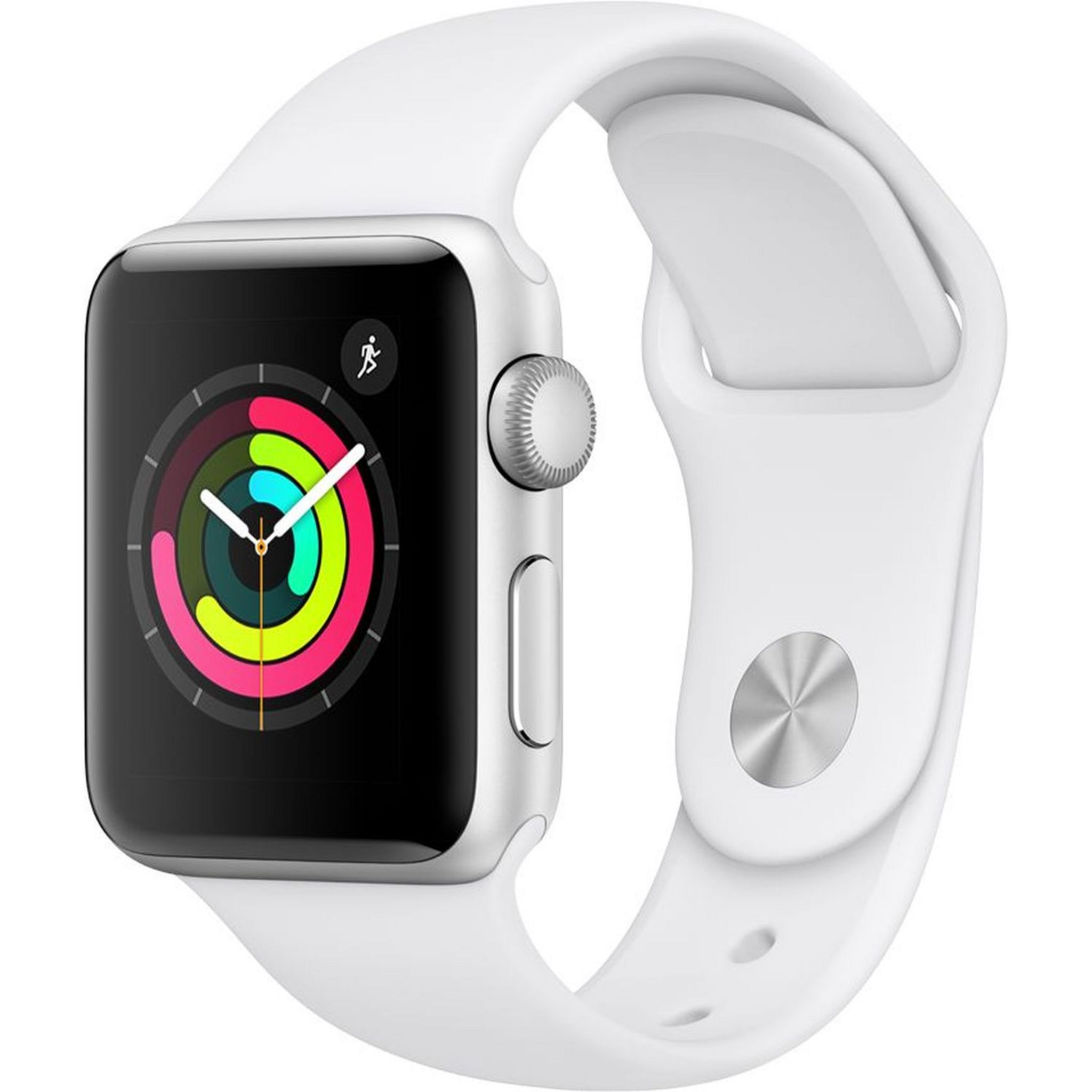 Voir la diapositive 1 : APPLE Montre connectée 38 mm - Watch Serie 3 - Alu argent/blanc