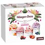 Voir la diapositive 2 : HAAGEN DAZS Mini pots crème glacée Fruit collection 4 pièces 330g
