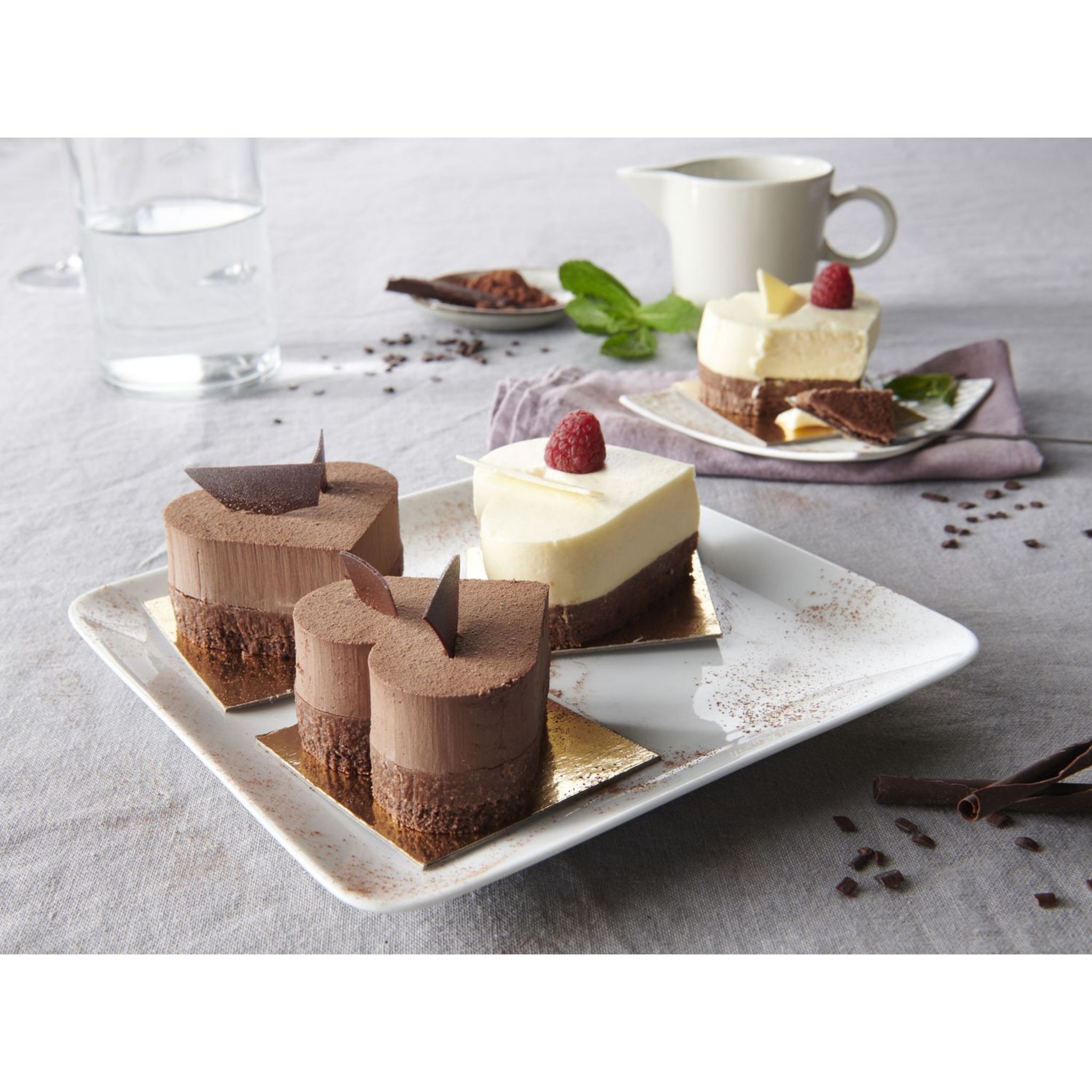 Cœur individuel chocolat framboise 2 pièces