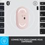 Voir la diapositive 2 : LOGITECH Souris Sans Fil M350 Pebble Sliencieuse Bluetooth - Rose