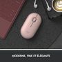 Voir la diapositive 16 : LOGITECH Souris Sans Fil M350 Pebble Sliencieuse Bluetooth - Rose