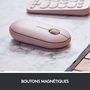 Voir la diapositive 11 : LOGITECH Souris Sans Fil M350 Pebble Sliencieuse Bluetooth - Rose